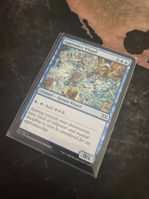 MTG 4x Apprentice Wizard Englisch, Playset, Double Masters NM/M Sammlung