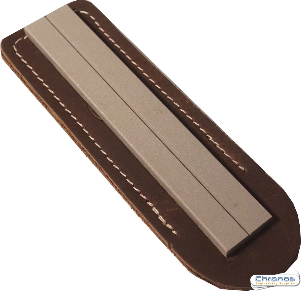 Taschenschleifstein Eze-Lap Fein (600G) 6" x 1" Mit Etui & Hakenrille 46F