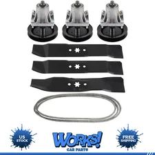 Deck Rebuild Kit Blades Spindles Belt For Cub Cadet 46" LT 1045 1046 for MTD