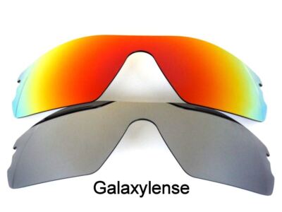 Galaxy Ersatzgläser Für Oakley Radar Path Grau & Rot Polarisiert 2 Paar
