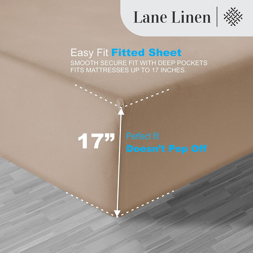 100% Egyptian Cotton Bed Sheets - 1000 Thread Count 3-Piece Twin XL Set Long Sta - Picture 6 of 9
