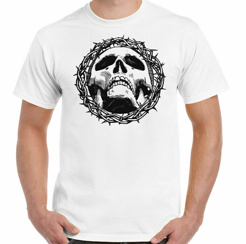Camiseta Skull, Biker Motocicleta Tatuaje Tribal Ateo Ateísmo Tee