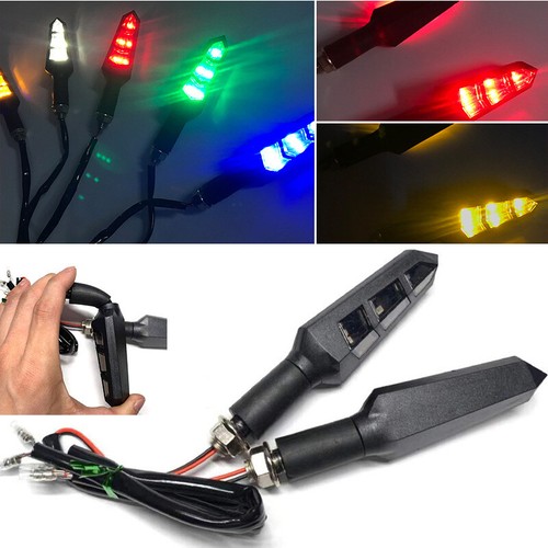 2X Super Bright LED Saddlebag Turn Signal Lights Strip For Motorcycle-Universal - Picture 2 of 14