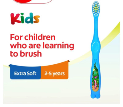 BUNDLE OF 6 COLGATE KIDS DINOSOUR TOOTHBRUSH 2-5 YEARS EXTRA SOFT| MALAYSIA