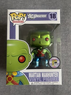 Funko Pop! DC Heroes Universe Martian Manhunter Metallic SDCC 480 Teile #18 1298