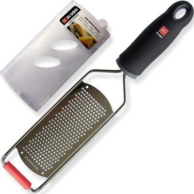 Lemon Zester DI ORO Handheld Fine Easy Clean Rasiermesserscharf Edelstahl