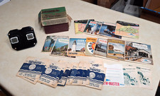 Vintage Sawyer's Bakelite View-Master Viewer w/ 59 Reels Discs Lot Original Box