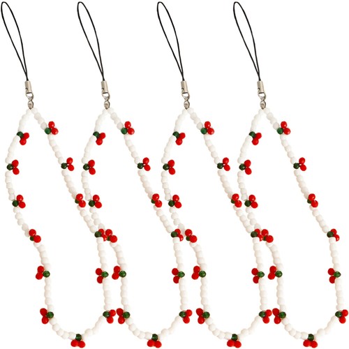 5 Count Mobile Phone Package Hanging Chain Miss Wrist Strap Cherries Cherry - Zdjęcie 2 z 12