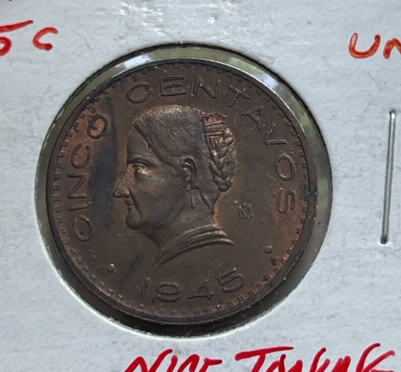 5 Centavos 1945 Year Mexican Coins (1905-Now) for sale | eBay