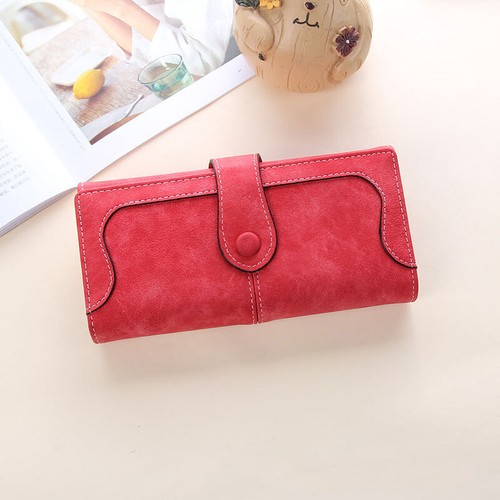 Women's Trifold Wallet Vegan Leather Clutch Long Card Phone Holder Purse Handbag - Picture 9 of 26