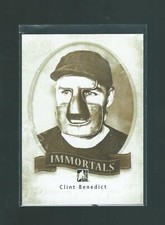 rare CLINT BENEDICT ottawa senators IMMORTALS INSERT CARD   *179