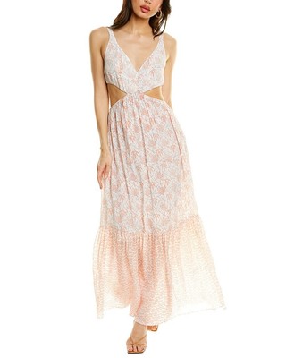 Ash & Eden Pari Cutout Maxi Dress Women's Pink L