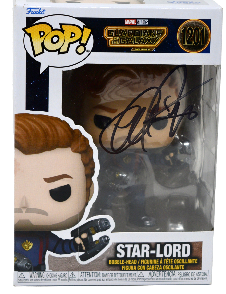 Chris Pratt Signed Funko Pop Star-Lord Guardians of The Galaxy