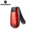 ROCKBROS Helmet Tail Back Light Led Rear Safety Warning Lamp Cycling