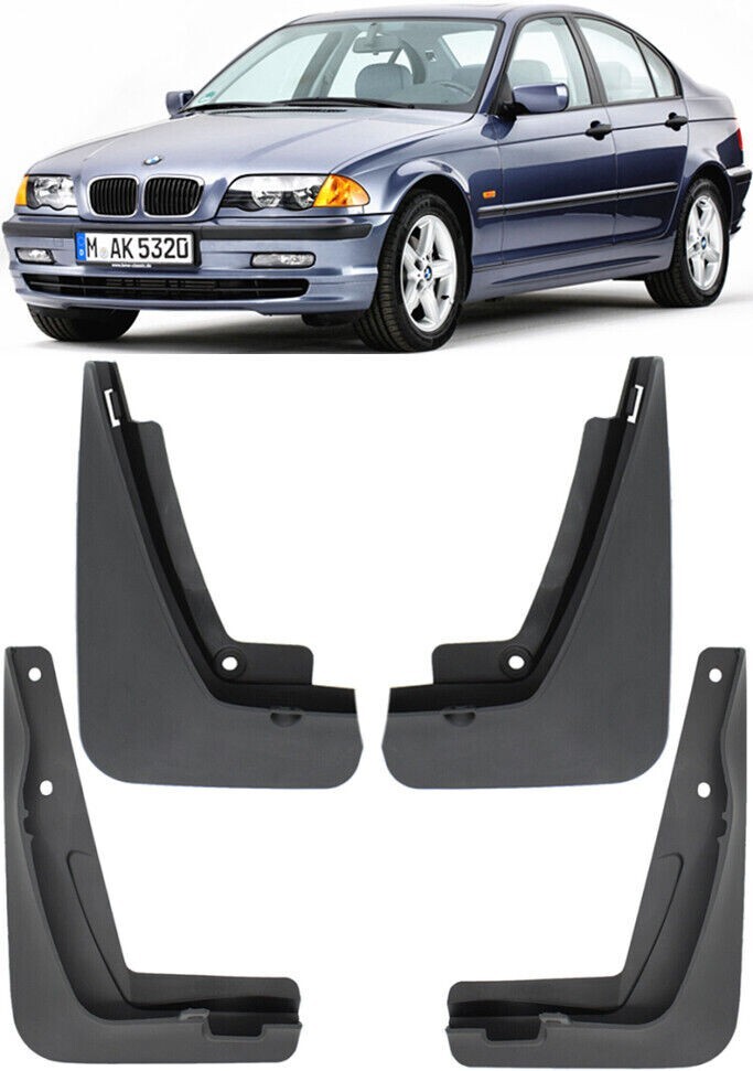 Genuine Splash Guards Mud Flaps FOR 19982006 BMW 3 Series E46 Sedan