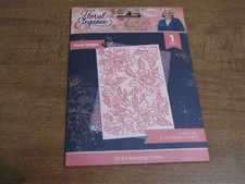 CRAFTERS COMPANION FLORAL DELIGHT 2D EMBOSSING FOLDER 4'' X 6''