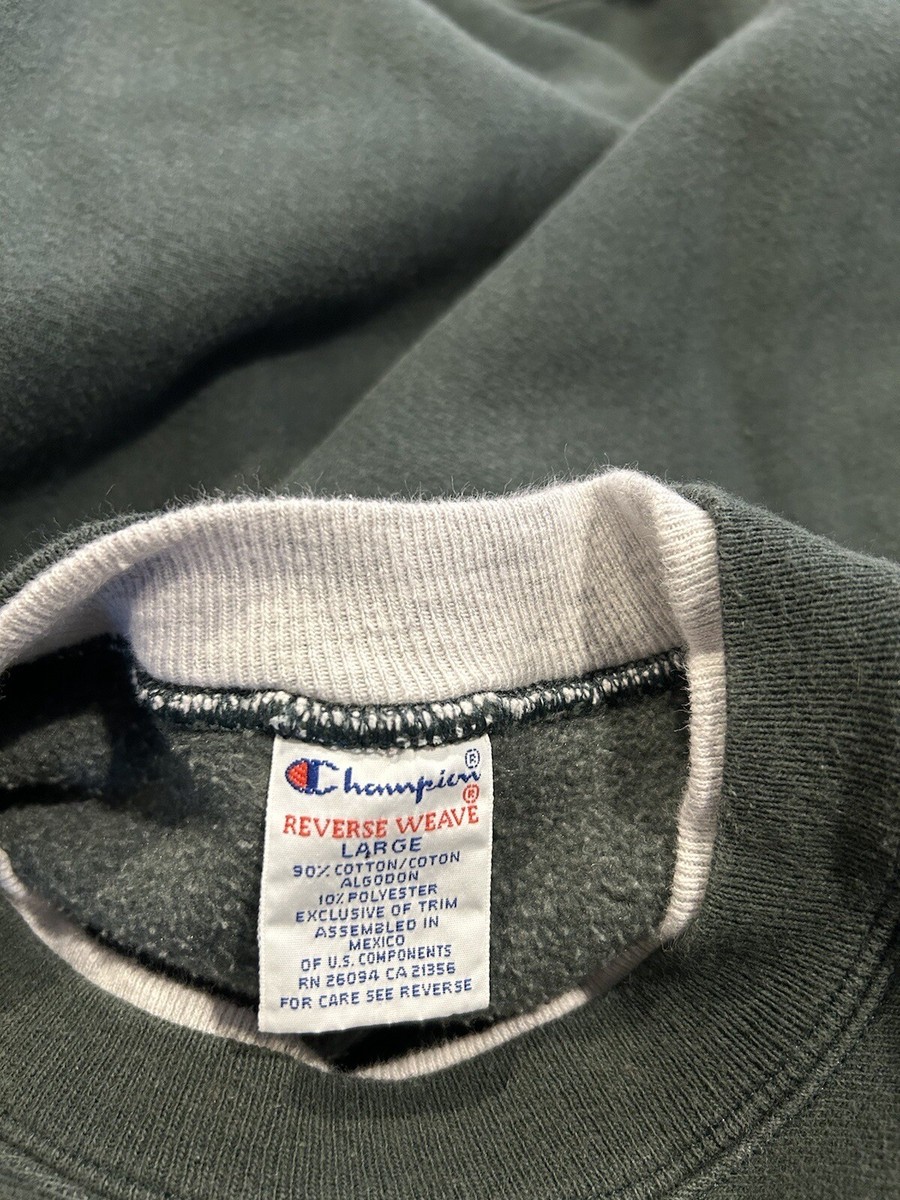 80s Champion®︎ Reverse Weave®︎ Fade GRN True Vintage 80s Champion Reverse Weave Faded Green