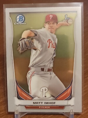 Matt Imhof Philadelphia Phillies 2014 Bowman Chrome Draft Card