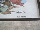 Vintage 2 framed watercolor prints by Kentucky artist Linda Pierce a squirrel — photo 3