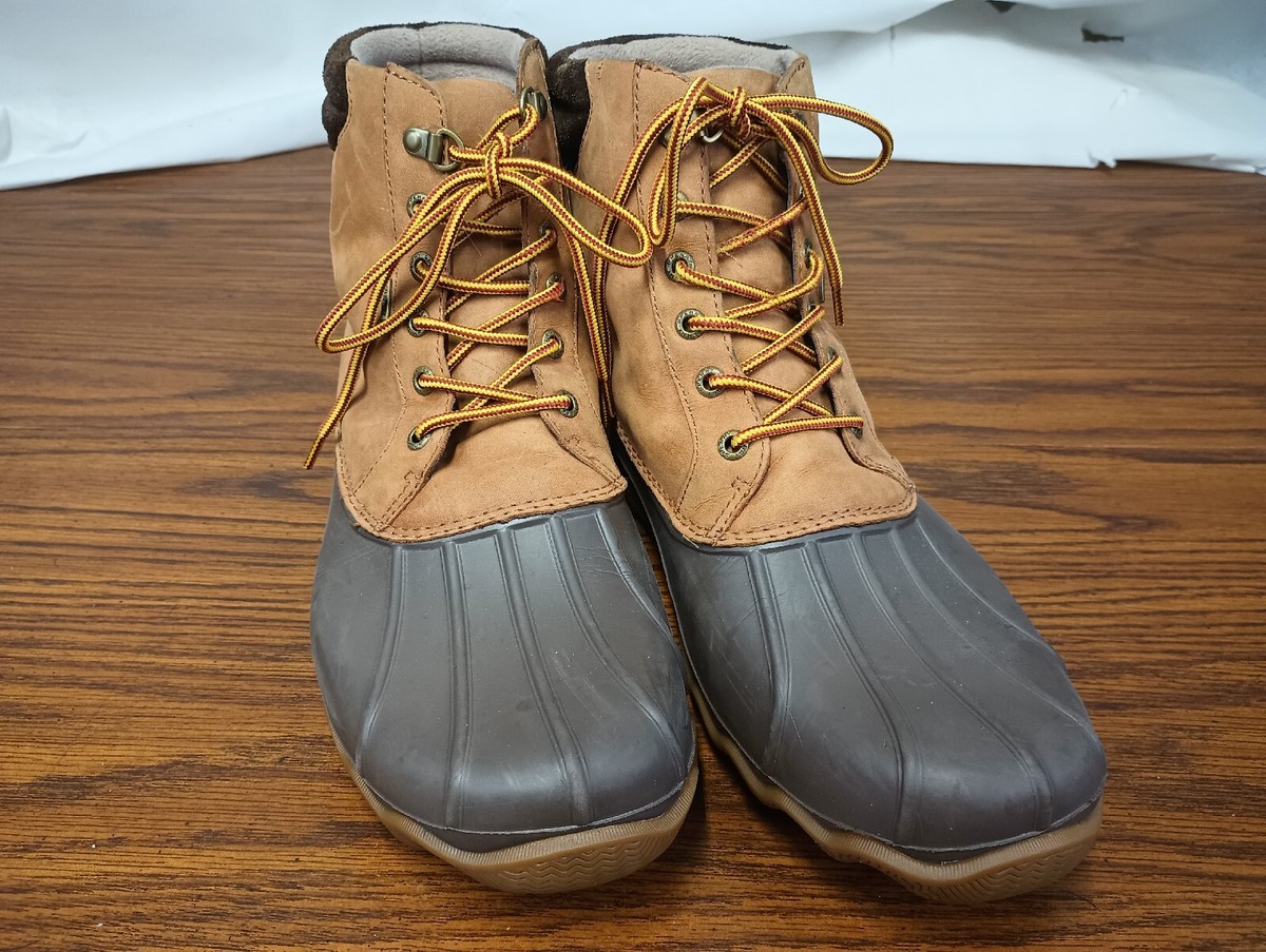 Sperry Avenue Duck Boots Mens 10 Brown Leather Waterproof Rain Boots Amazon.com | Sperry Men main image 4