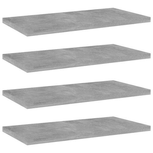 Bücherregalbretter 4 Stück Betongrau 15,7"x7,9"x0,6" Technisches Holz vidaXL - Bild 1 von 5