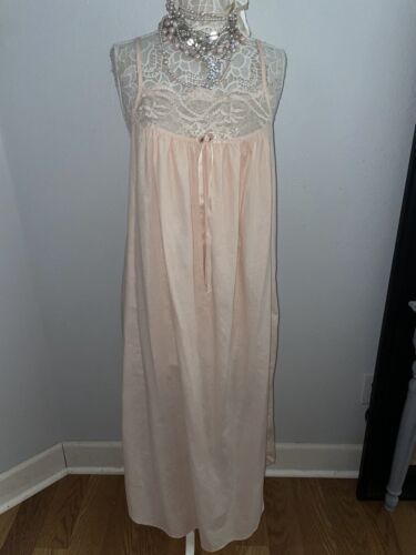 PEACH PRAIRIE GOWN Loose Nightgown No Size Tag Vi… - image 1