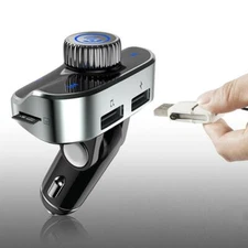 In Car Bluetooth FM Transmitter Radio MP3 Wireless Adapter Car Kit USB Charger 2