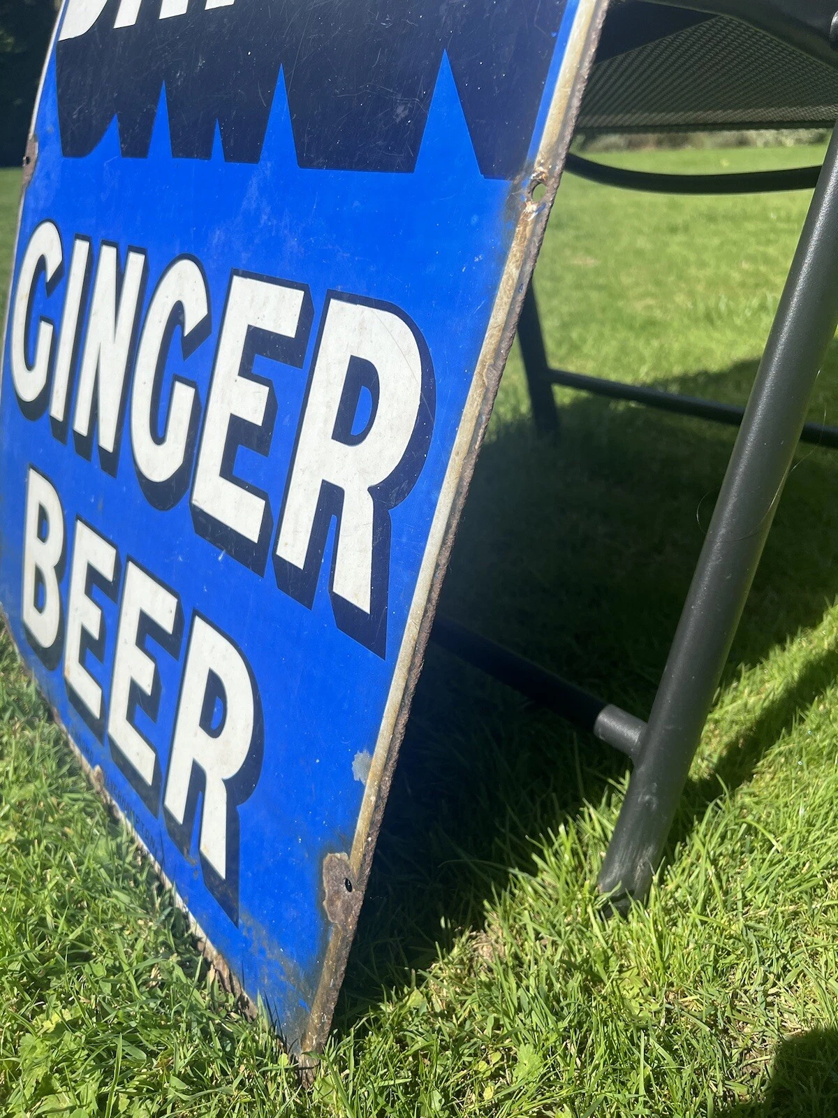 Batey’s Ginger Beer Chromo Wolverhampton Original Enamel Sign VERY RARE 6