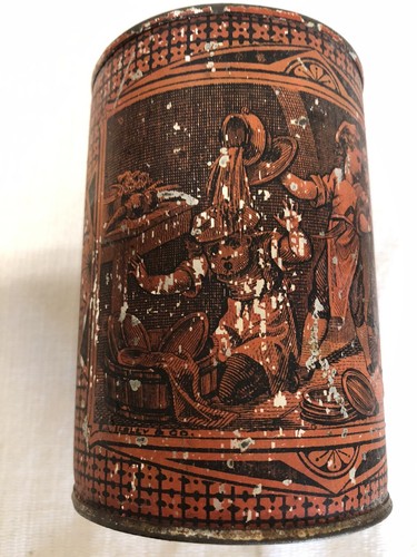 Antique Metal Cocoanut Tin - Picture 8 of 10