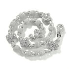 Gold Plated 5A Zircon Mens Jewelry Hip Hop Flower Chain Necklace Bracelet 18K