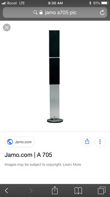 Jamo A705 Speaker Package 100W Floor Standing Speaker - Aluminium