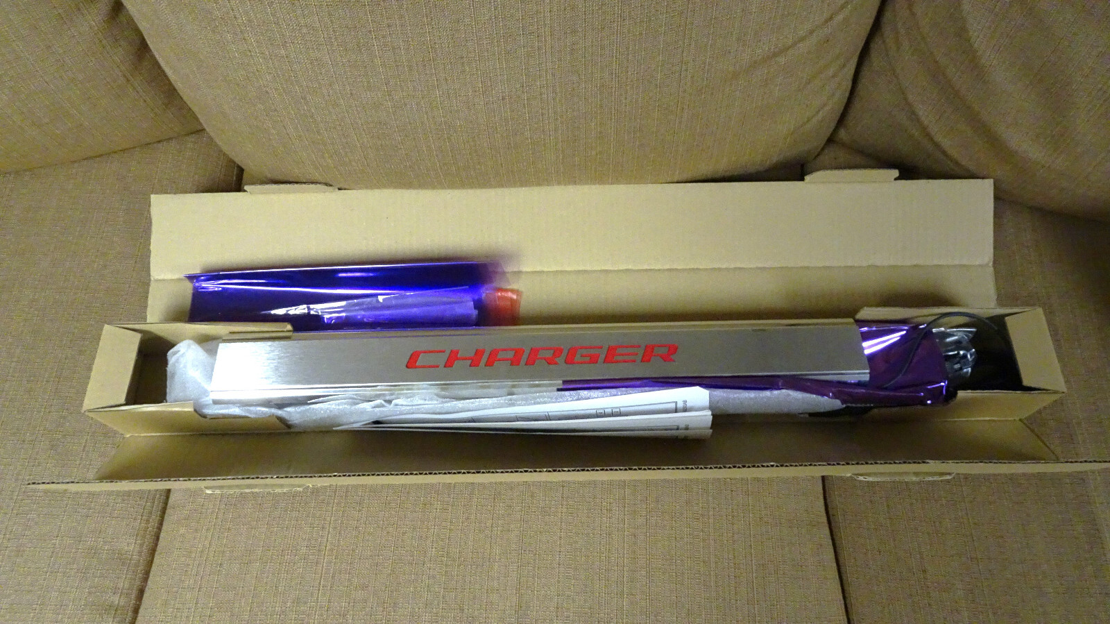 20062010 Dodge Charger Lighted Stainless Steel Door Sill Guards 1