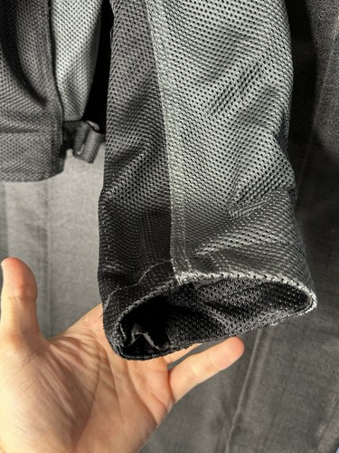 Harley Davidson Jacket Mens Medium Tall Black Gray Bar Shield Mesh Riding - Picture 6 of 13