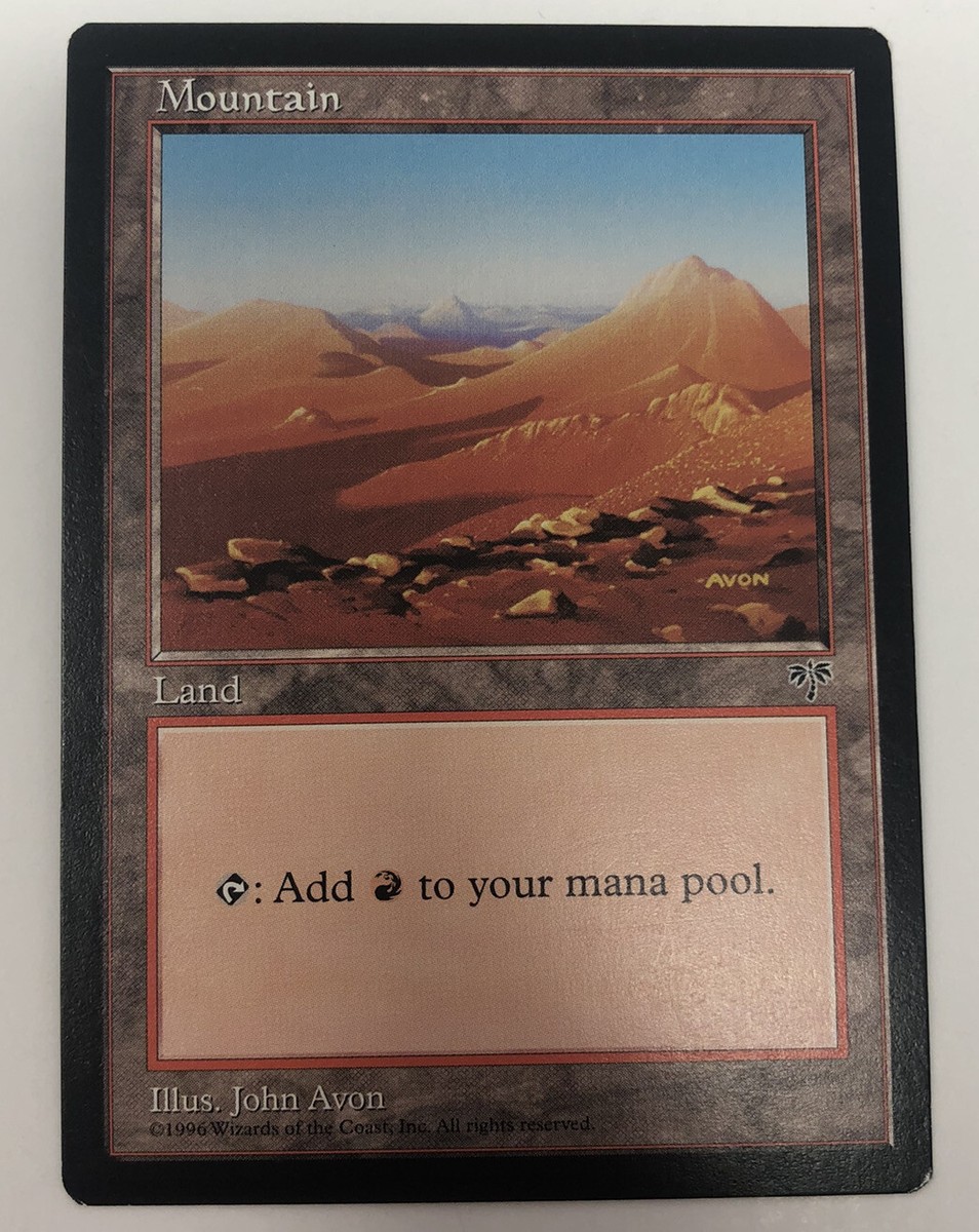 mtg mountain card MOUNTAIN -Land- Mana- MTG Magic The Gathering Trading Card Game