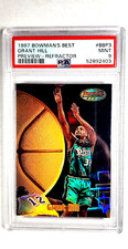 1997 Bowman's Best Preview Refractor #BBP3 Grant Hill HOF PSA 9 Mint POP 4