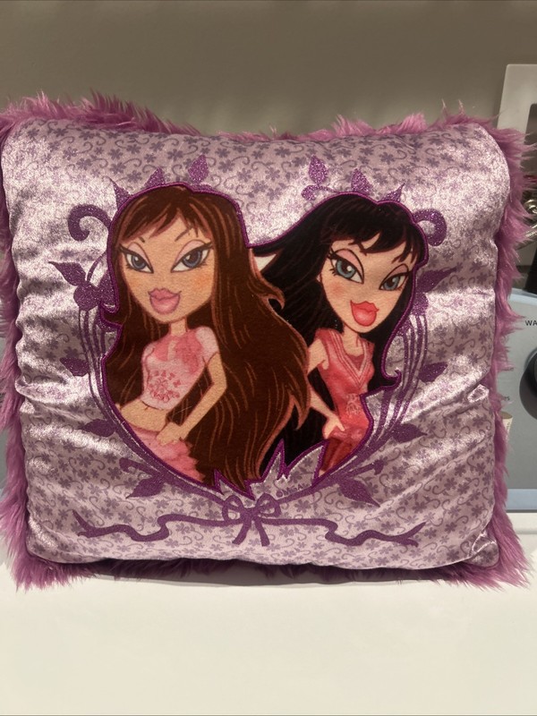 Vintage  Bratz  Throw Pillow Rare Lavender Purples
