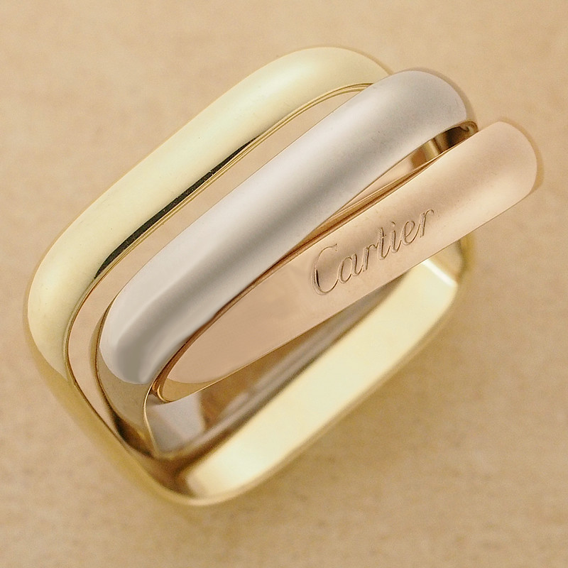 洗練ジュエリー【Cartier】Trinity ring, cushion-shaped, LM 662f0d952de55023b86e3a983a385f