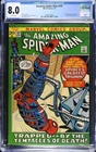 Amazing Spider-man #107 CGC 8.0 WHITE 1972 Marvel Romita Stan Lee Spider Slayer