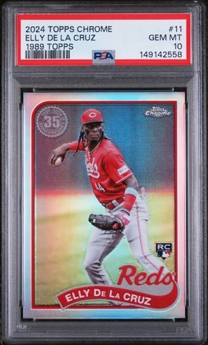 2023 Topps Chrome Elly De La Cruz PSA 10
