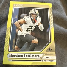 2024 Donruss Football - Marshon Lattimore - Press Proof-YELLOW - Saints