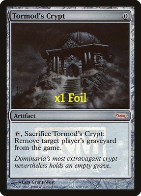 MTG Foil Friday Night Magic 2008 F08  Tormod's Crypt LP+