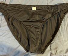 VENUS Womens Black Solid Bikini Swim Bottom R...