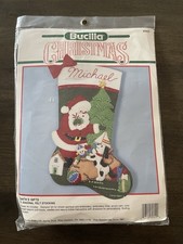 Bucilla Felt Stocking Kit Santa's Gifts Christmas 82822 Sealed 18" Xmas