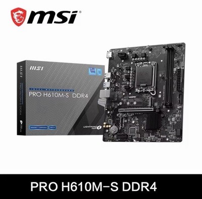 MSI PRO H610M-G DDR4 MicroATX LGA 1700 Motherboard for Intel CPUs