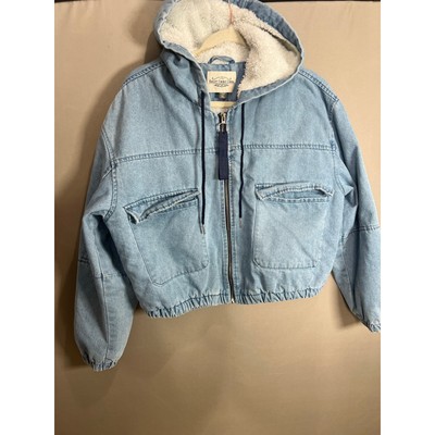 Ladies Jackets Ashley Vintage Charm Denim Jacket Sherpa Vintage