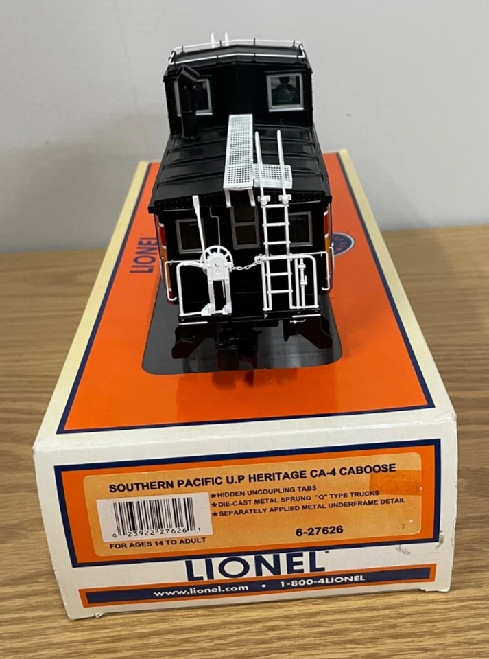 Lionel 27626 Southern Pacific Union Pacific Heritage CA-4 Caboose Train O Scale - Image 3 of 4