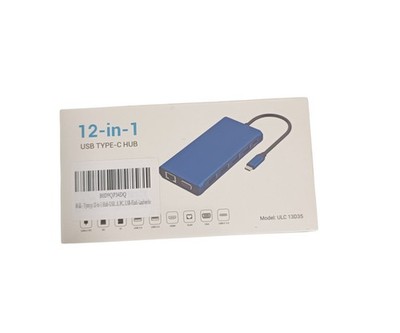 USB C HUB 12 IN 1 - 4K HDMI - USB 3.0 - CARD READER - VGA - LAN - NEU & OVP