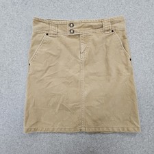 Gap Skirt Women's corduroy 1969 size 4 stretch beige 90s 19.5" length