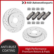 5 Lugs Rear Brake Discs Rotors Ceramic Pads For Chrysler Town Country Journey 5 Lugs Rear Brake Discs Rotors Ceramic Pads For Chrysler Town Country Journey