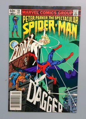 Spectacular Spider-Man #64 1st Cloak and Dagger Newsstand Marvel 1982